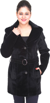 

Trufit Women's Single Breasted Coat, Black