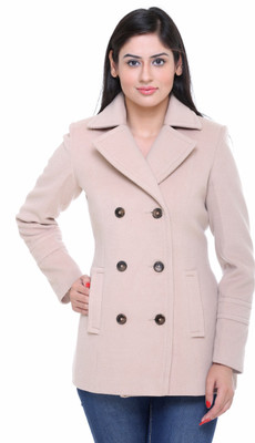 

Trufit Women's Double Breasted Coat, Beige