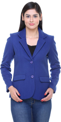 

Trufit Women's Single Breasted Coat, Light blue
