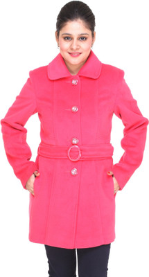 

Trufit Women's Single Breasted Coat, Pink