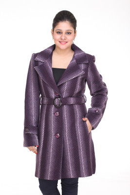 

Trufit Women's Single Breasted Coat, Purple