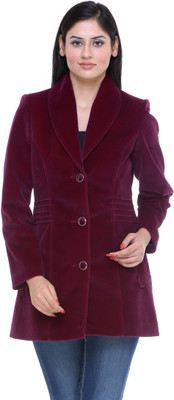 

Trufit Women's Single Breasted Coat, Maroon