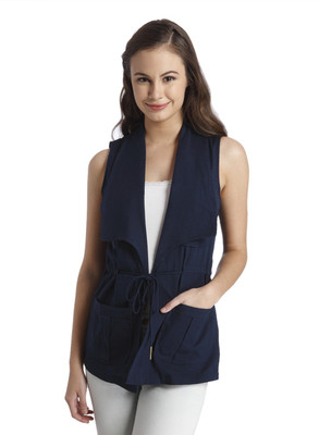 

Only 92%Cotton,8%Linen Solid Coat, Navy blazer