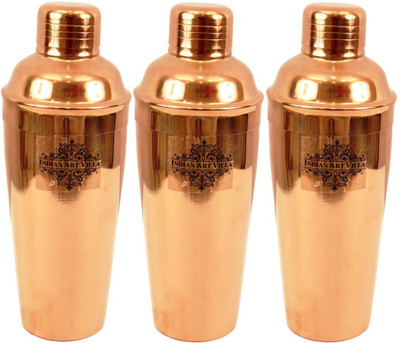 

IndianArtVilla 2250 ml Steel Cocktail Shaker(Silver)