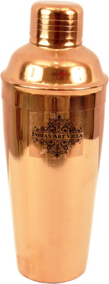 

IndianArtVilla 750 ml Steel Cocktail Shaker(Brown)