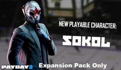 

PAYDAY 2: Sokol Character Pack with Expansion Pack Only(Code in the Box - for PC)