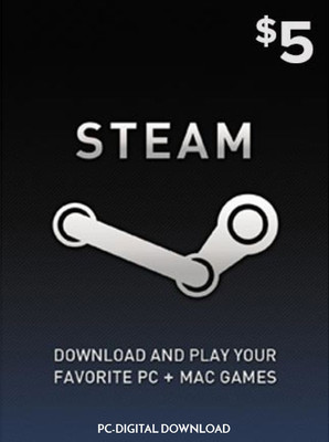 

Steam Gift Card 5 USD(Code in the Box - for PC)