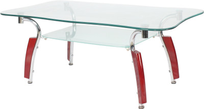 

Godrej Interio Crystal Glass Coffee Table(Finish Color - Maroon)
