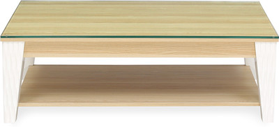 @home by Nilkamal Baalbek Engineered Wood Coffee Table(Finish Color - HG White)