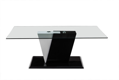 

Durian BREWSTER Glass Coffee Table(Finish Color - Black/White)