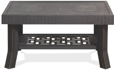 Varmora Wizard Plastic Coffee Table(Finish Color - Walnut)