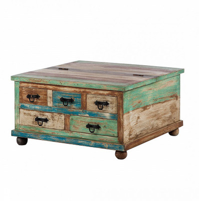 

The Attic Corona Mango Solid Wood Coffee Table(Finish Color - Multicolor)