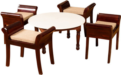 

Induscraft Solid Wood Coffee Table(Finish Color - White)