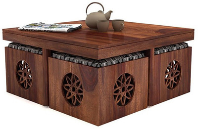 

Ringabell Oblong Solid Wood Coffee Table(Finish Color - Teak)