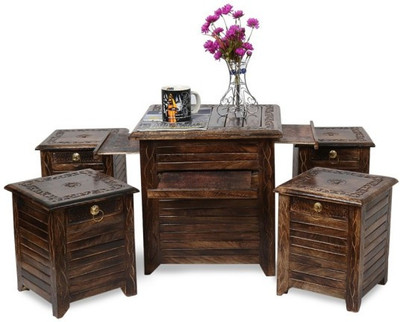 

Onlineshoppee Solid Wood Coffee Table(Finish Color - Brown)