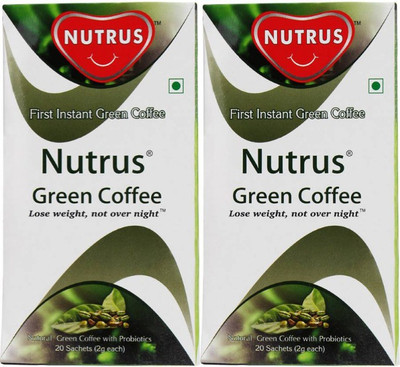 

Nutrus Green (Pack of 2) Instant Coffee 40 g(Pack of 2, Green Coffee Flavoured)