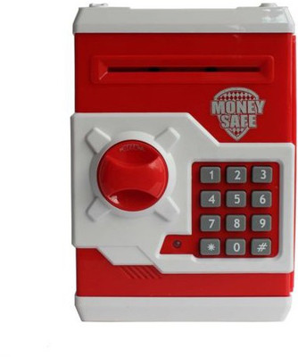 

Toyzstation Money Safe And Note Coin Bank(Red)