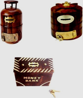 

Crafts World V&S021 Coin Bank(Brown)