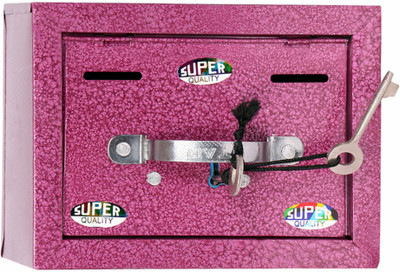 

Super Star Safety Locker Coin Bank(Purple, Multicolor)