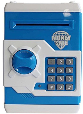 

Cp Bigbasket Money safe toy with electronic PIN code Coin Bank(Blue)