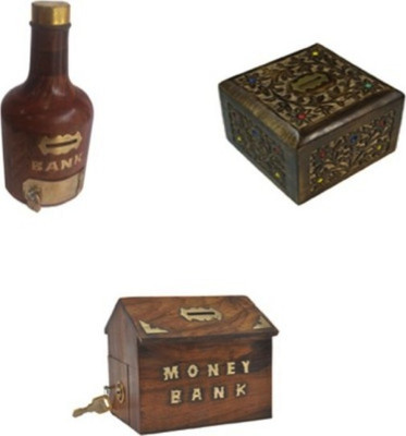 

Crafts World V&S022 Coin Bank(Brown)