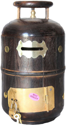 

Mayur enterprises Money Bank gas cylendar Coin Bank(Black)