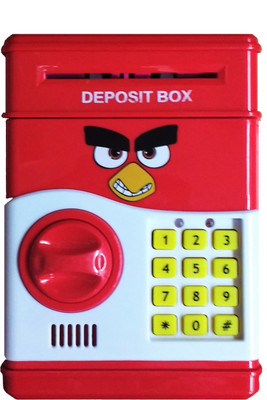 

Darling Money Safe Kids Piggy Savings with Electronic Lock Coin Bank(Red)