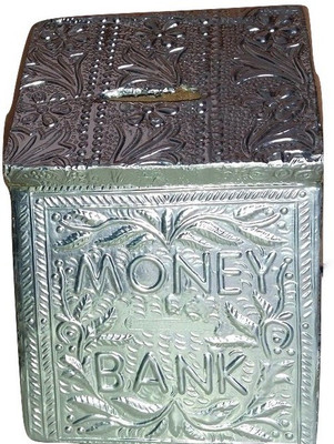 

OnlinePurchs Hut Shape Coin Money Bank Coin Bank(Silver)