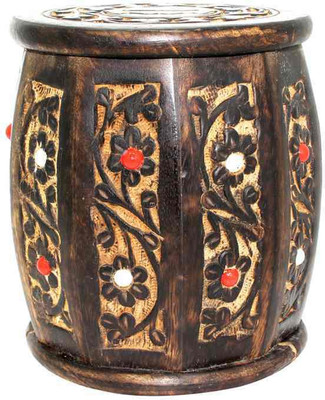 

Craftspoint Round Shaped Wooden Money Bank Coin Bank(Multicolor)