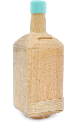 

Ivei Wooden Bottle Coin Bank(Green)