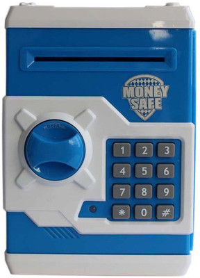 

Tiny Mynee Electronic piggy bank/coin safe/money locker (blue) Coin Bank(Blue)