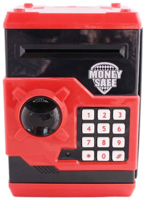 Tiny Mynee Electronic coin safe/Piggy Bank/money locker Coin Bank(Black, Red)