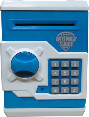 

Gift-Tech Money Safe with Electronic Locks Coin Bank(Blue)
