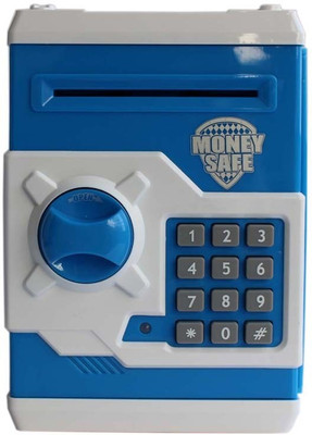 

Kiddozone Money Safe Coin Bank(Blue, White)