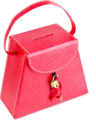 

Eco-Leatherette Handcrafted Coin Bank(Pink)