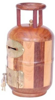 VAS Collection Home piggy Coin Bank(Brown)