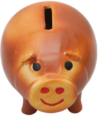 

Store Indya Piggy Bank Coin Bank(Brown)