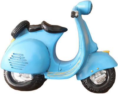 

GeekGoodies Scooter Vespa Design Decorative Showpiece With Piggy Coin Bank(Blue)
