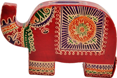 

Riya's Signature Elephant2 Coin Bank(Maroon)