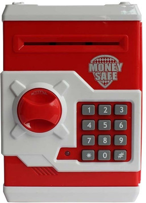 

Tiny Mynee Electronic Piggy with Password Coin Bank(Red, White)