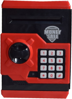 

Tara Lifestyle Money Safe Atm Machine-Red Black Coin Bank(Multicolor)