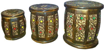 

Worthy Shoppee Dholak Shape piggy bank Coin Bank(Brown)