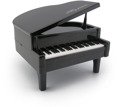 

Kreativekudie piano piggy bank Coin Bank(Black, White)