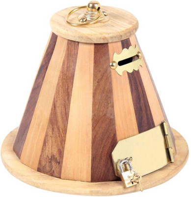 

Worthy Shoppee Cap Shape Money Coin Bank(Brown, Yellow)