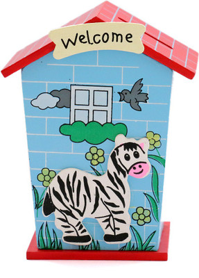 

Wood Craft Budhani SD_122-1 Coin Bank(Multicolor)