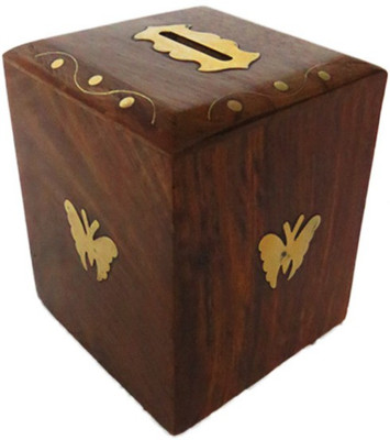 23% OFF on Pindia Money Box Kids Piggy Wooden Gift Item Home Decor Saving Office Antique Coin Bank(Brown, Gold) 23% OFF on Pindia Money Box Kids Piggy Wooden Gift Item Home Decor Saving Office Antique Coin Bank(Brown, Gold)