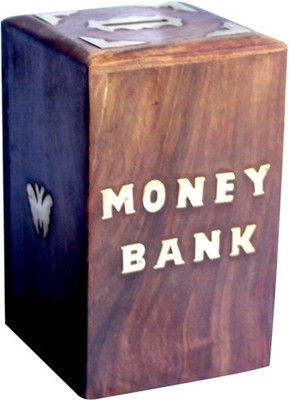 

Meddy Craft Piggy Coin Bank(Brown)