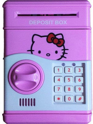 

Darling Money Safe Kids Piggy Savings Bank with Electronic Lock Coin Bank(Pink)