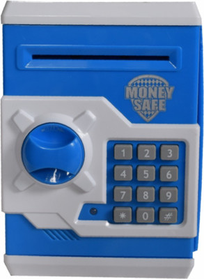 Tara Lifestyle Money Safe Atm Machine Coin Bank(Blue)