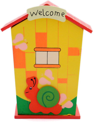 

Wood Craft Budhani SD_121 Coin Bank(Multicolor)